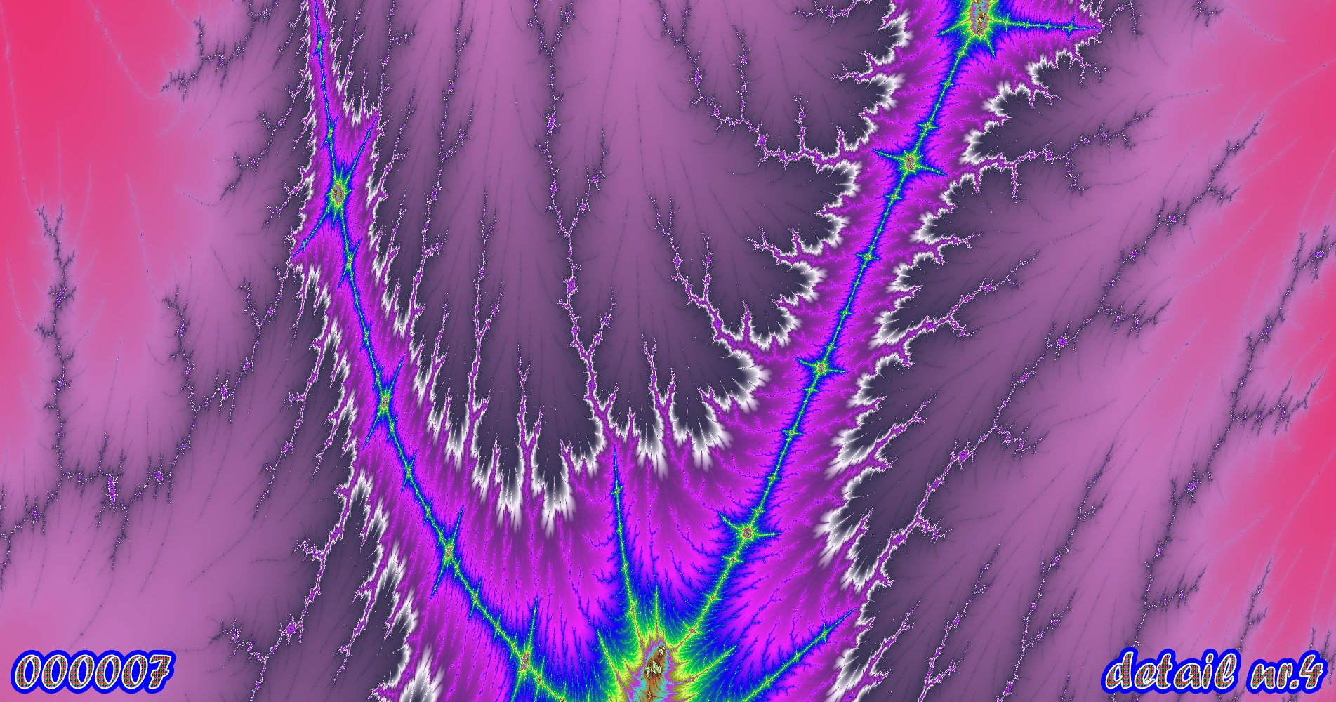 fractal kunst nr. 000007 ,detail nr. 4