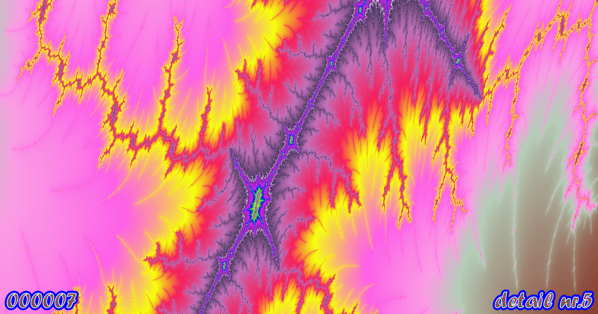 fractal kunst nr. 000007 ,detail nr. 5