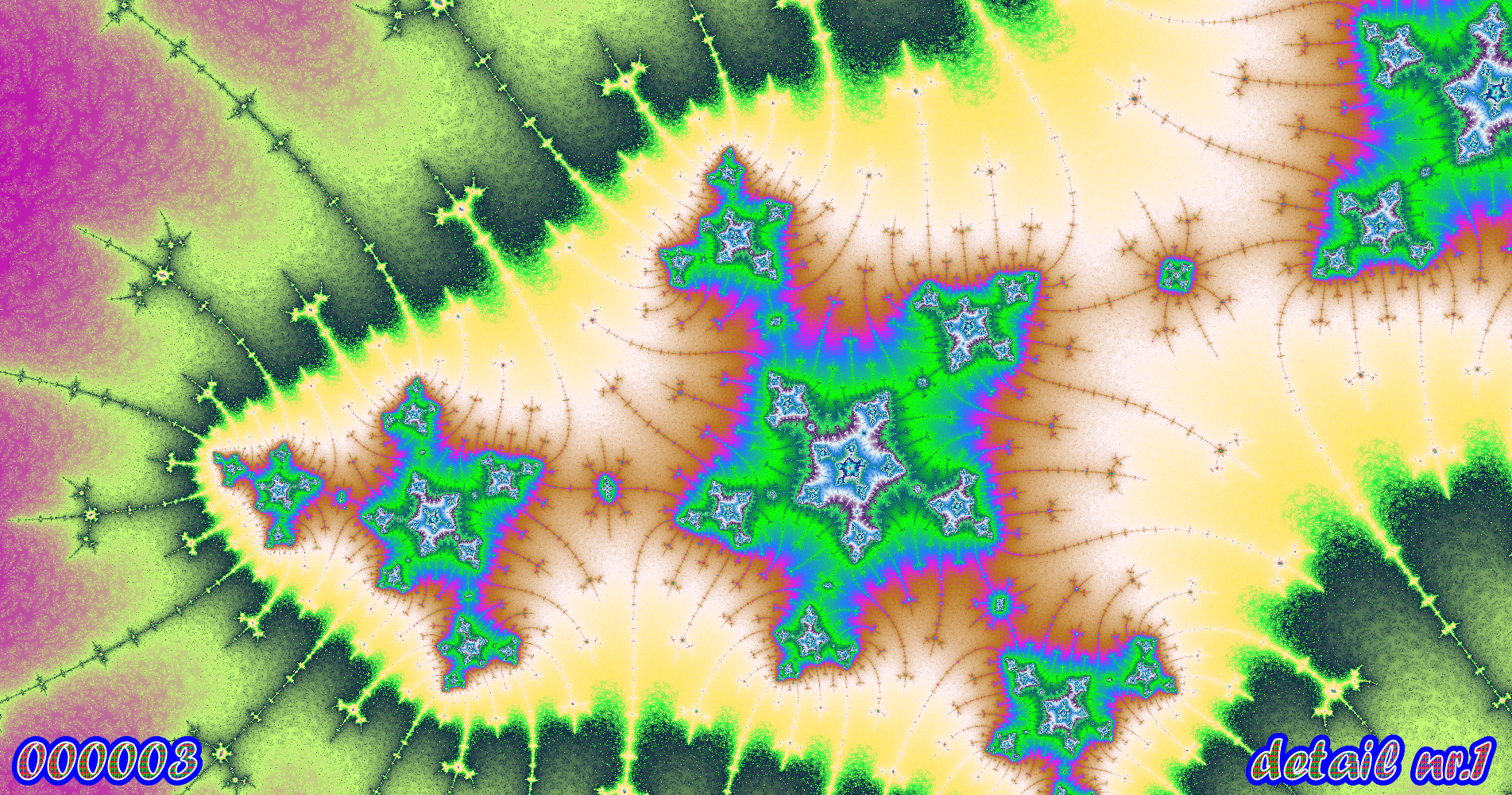 fractal kunst nr. 000003 ,detail nr. 1