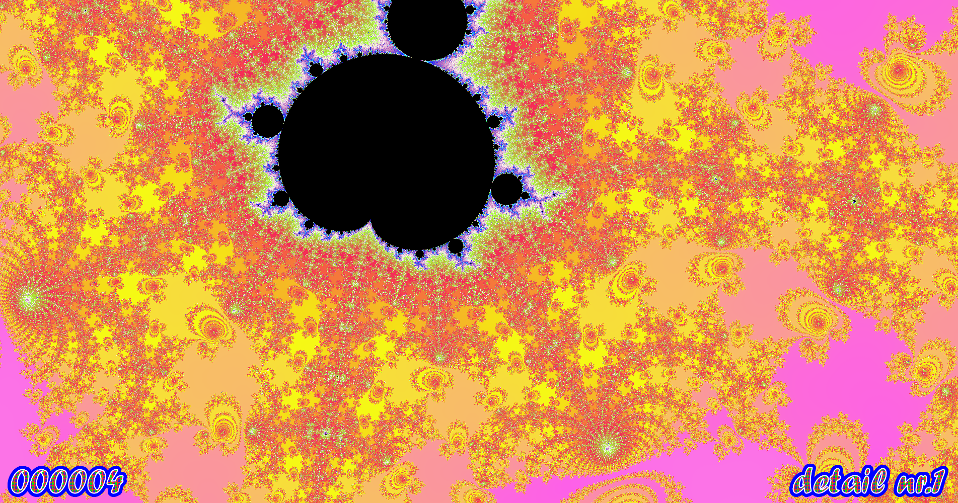 fractal kunst nr. 000004 ,detail nr. 1