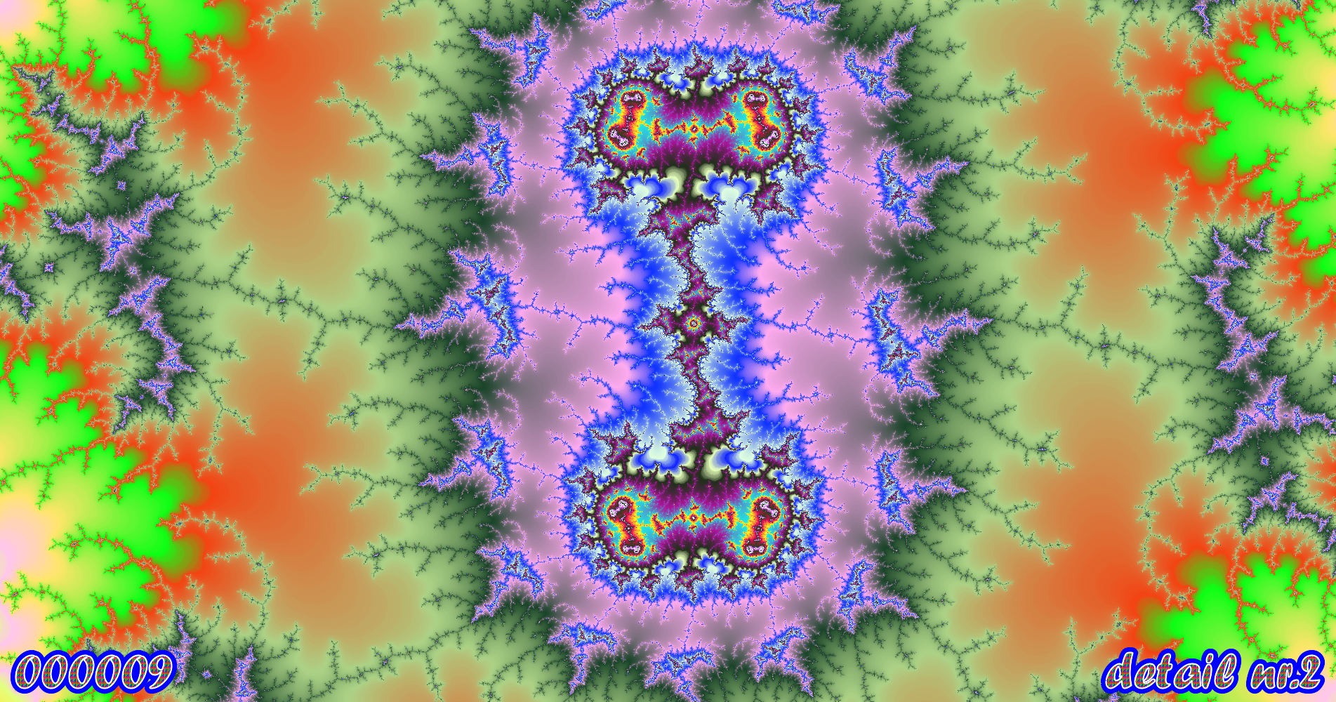 fractal kunst nr. 000009 ,detail nr. 2