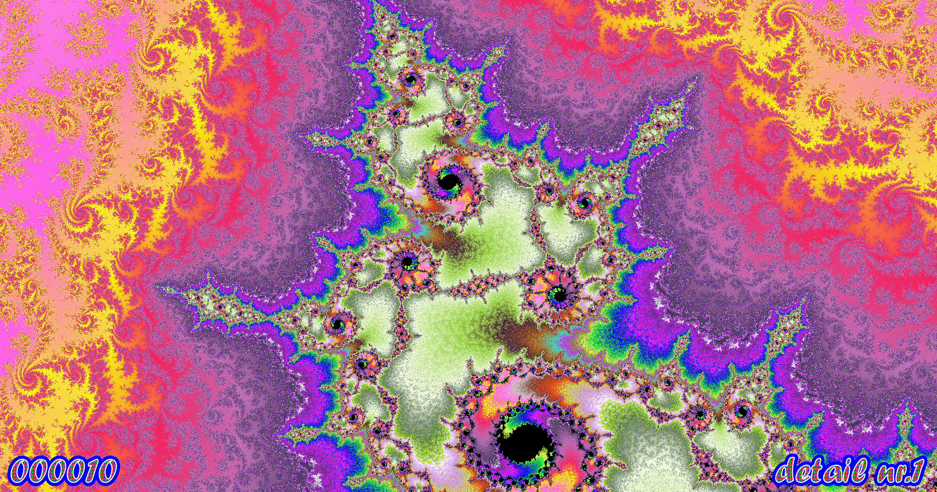 fractal kunst nr. 000010 ,detail nr. 1
