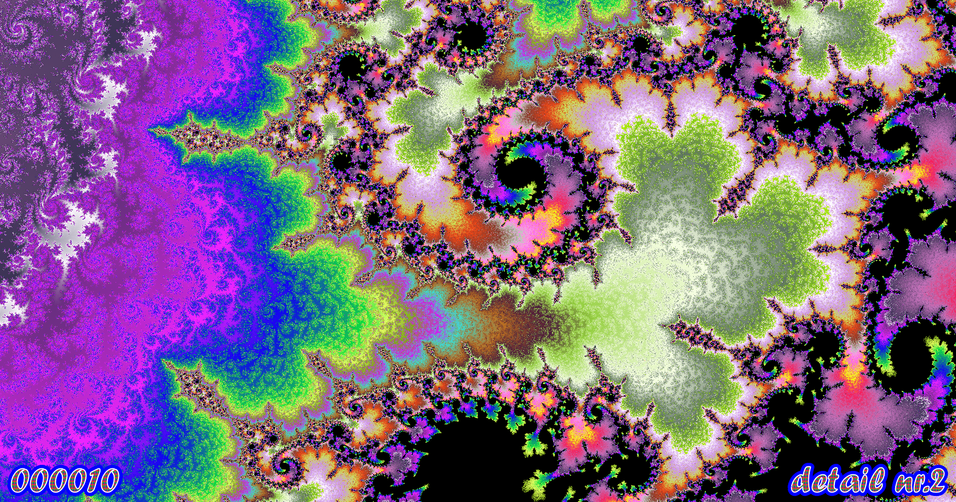 fractal kunst nr. 000010 ,detail nr. 2