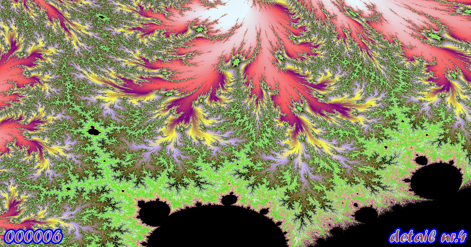 fractal kunst nr. 000006 ,detail nr. 4